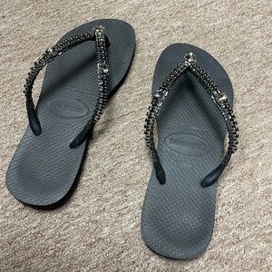 Worn one time Corovana flip flops